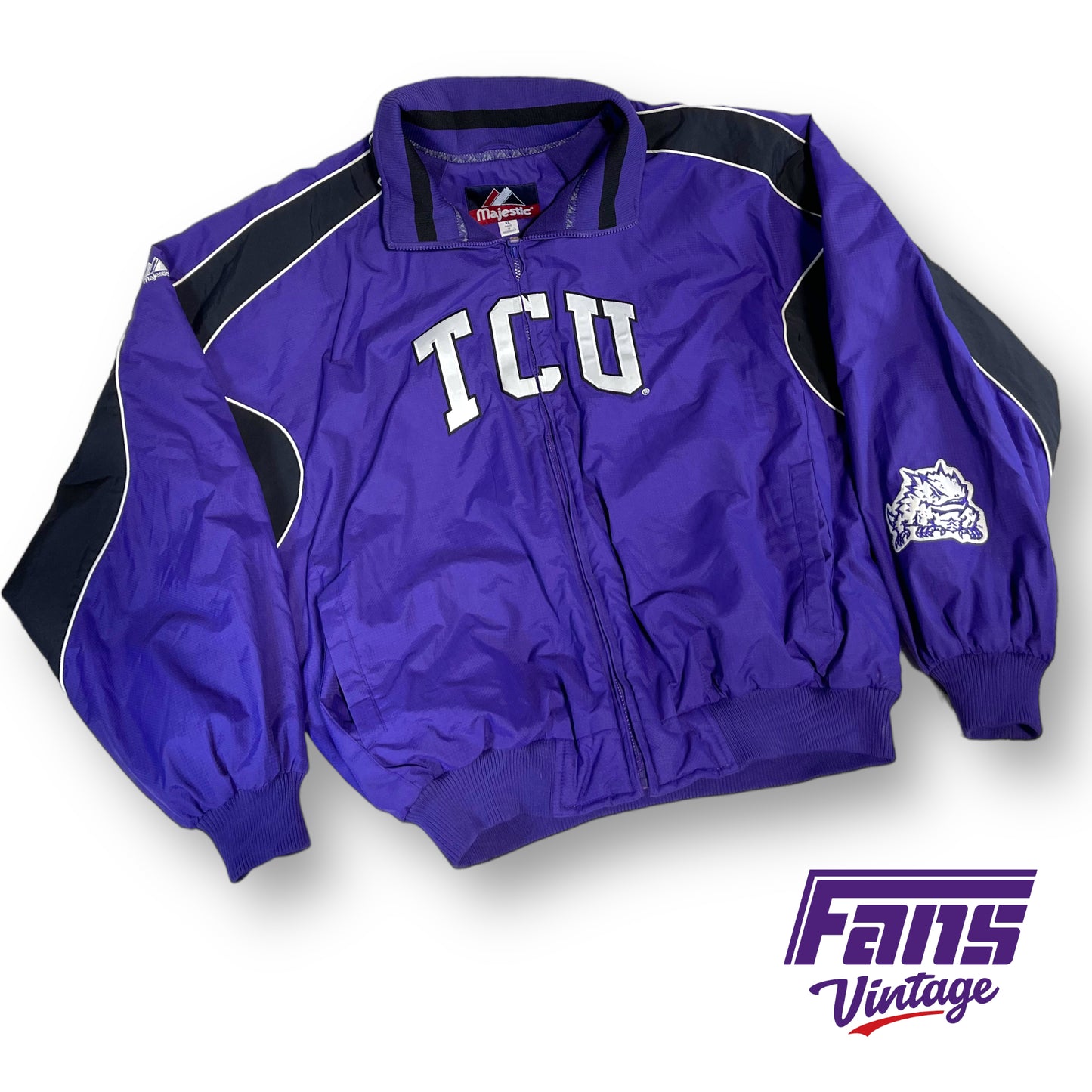 Majestic TCU purple/black jacket