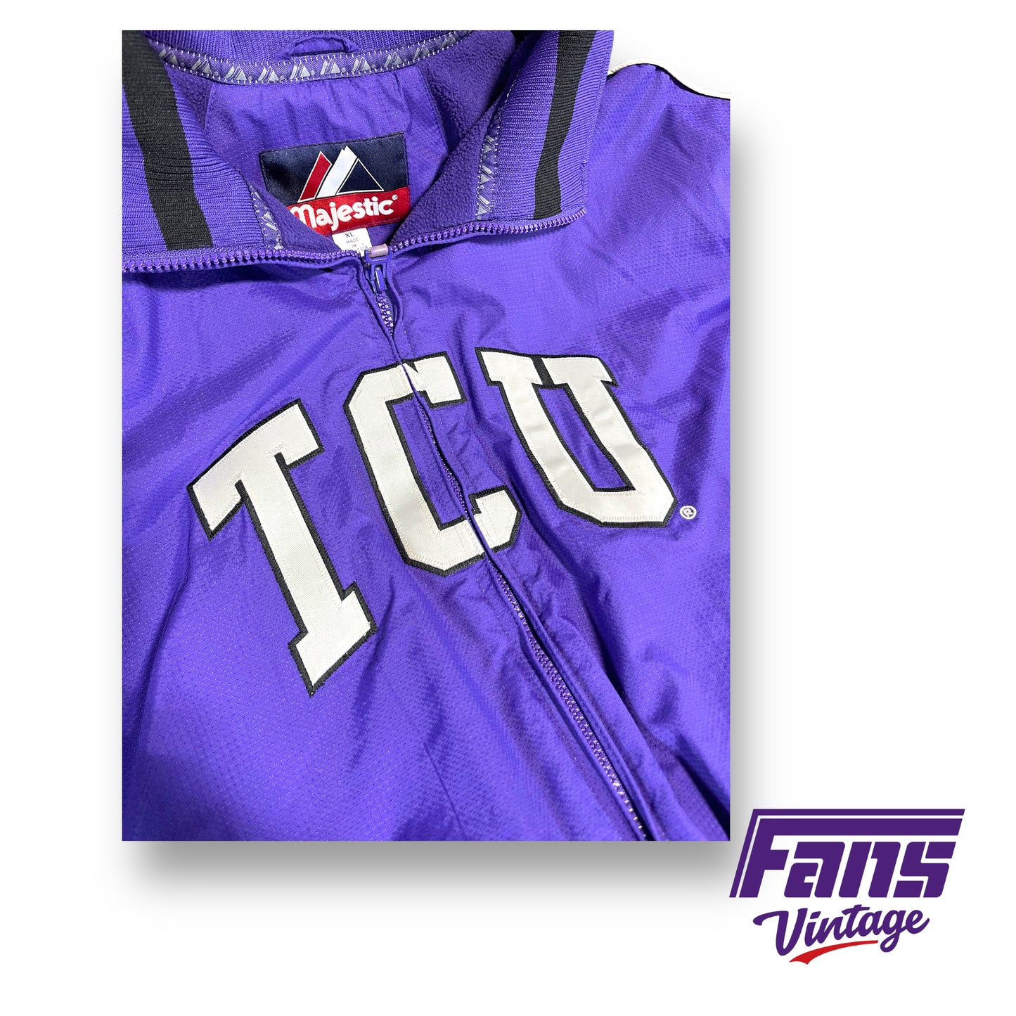 Majestic TCU purple/black jacket