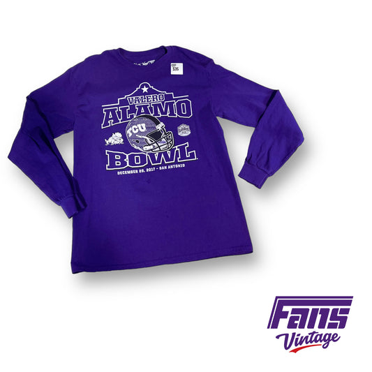 2017 TCU Alamo Bowl long sleeve double sided tee