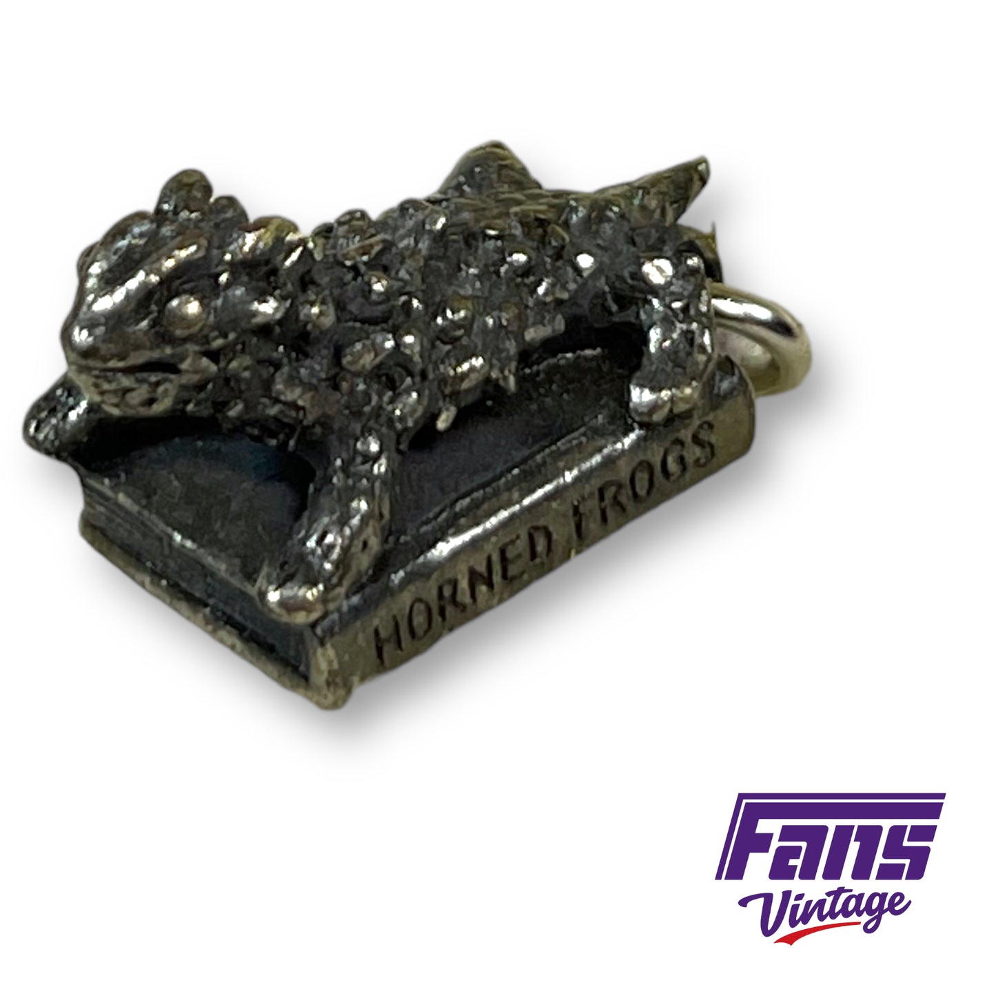 RARE 1960s Vintage TCU 'Horned Frog' Charm - New in Original Box