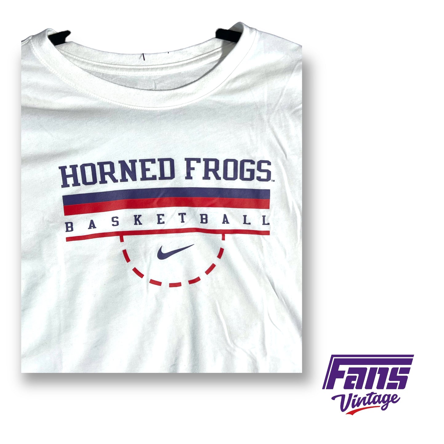 Nike TCU Basketball team issued dri-fit shirt - Spit Blood Colors