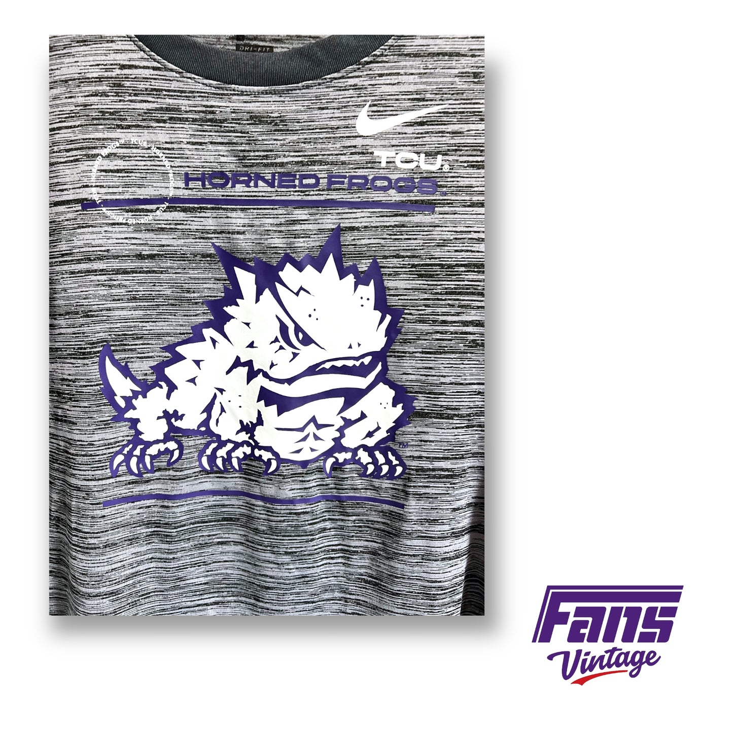 Nike TCU team issued dri-fit shirt - Big Horned Frog logo