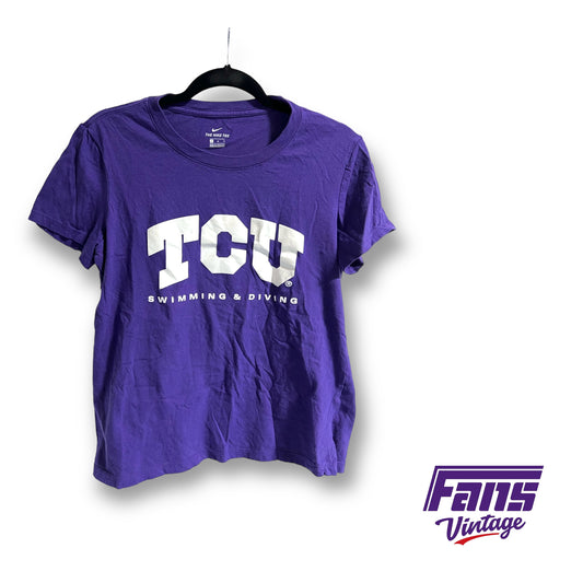 Nike TCU Swimming team issued tee