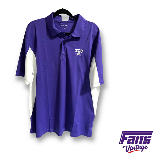 TCU embroidered dri-fit polo