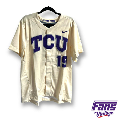 Nike TCU Baseball Premium Stitched Throwback jersey - New With Original Tags!