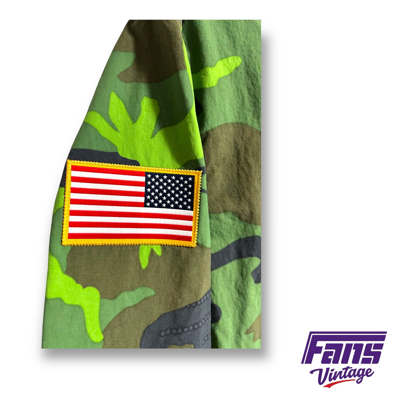 TEAM ISSUE Limited Edition Veteran's Day Nike TCU team issued camo jacket