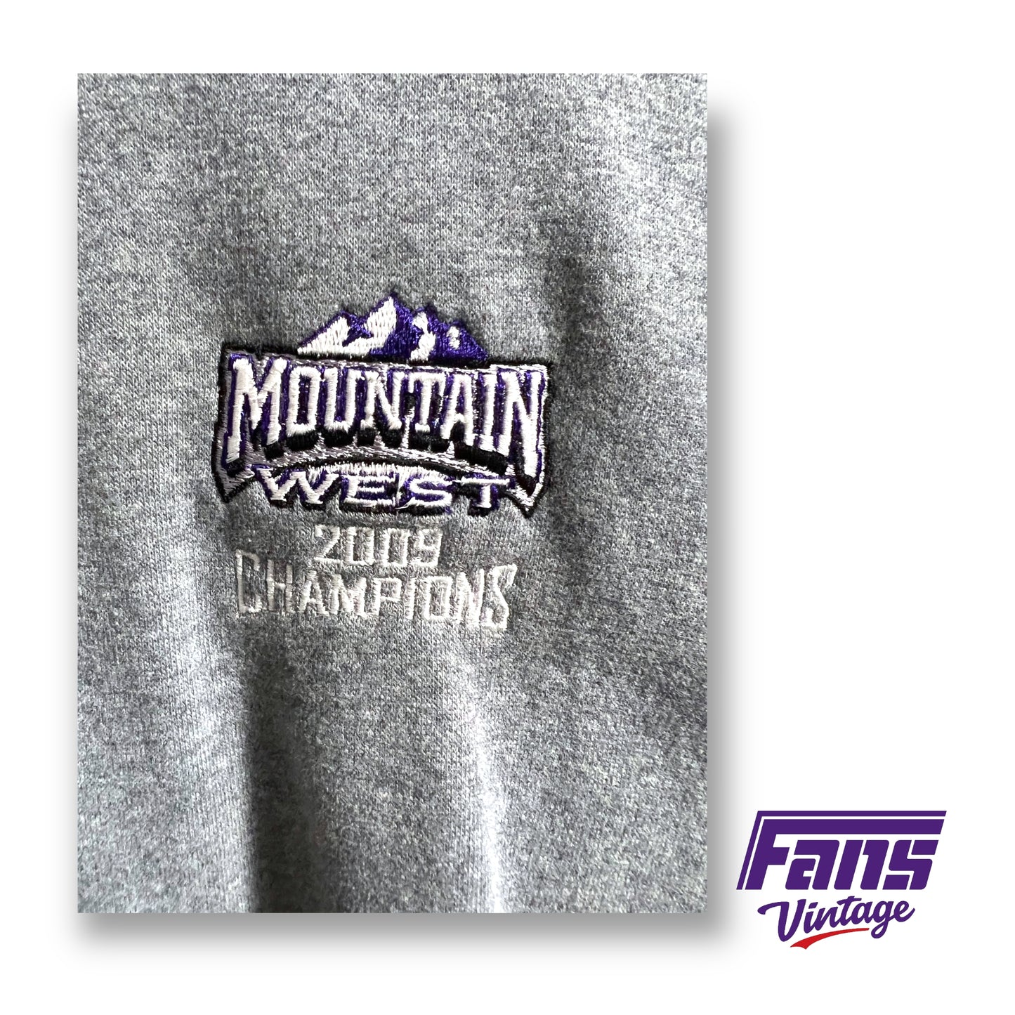 Y2K vintage Nike TCU Football Mountain West Champions quarter-zip pullover