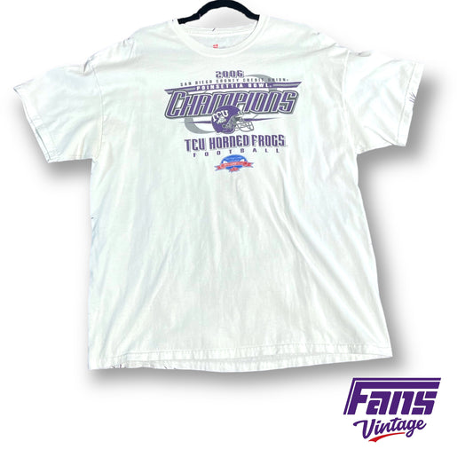 2006 vintage TCU Football Poinsettia Bowl Champions t-shirt - Rare Find