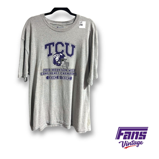 2010 Undefeated TCU Football Back to Back Mountain West Champions t-shirt