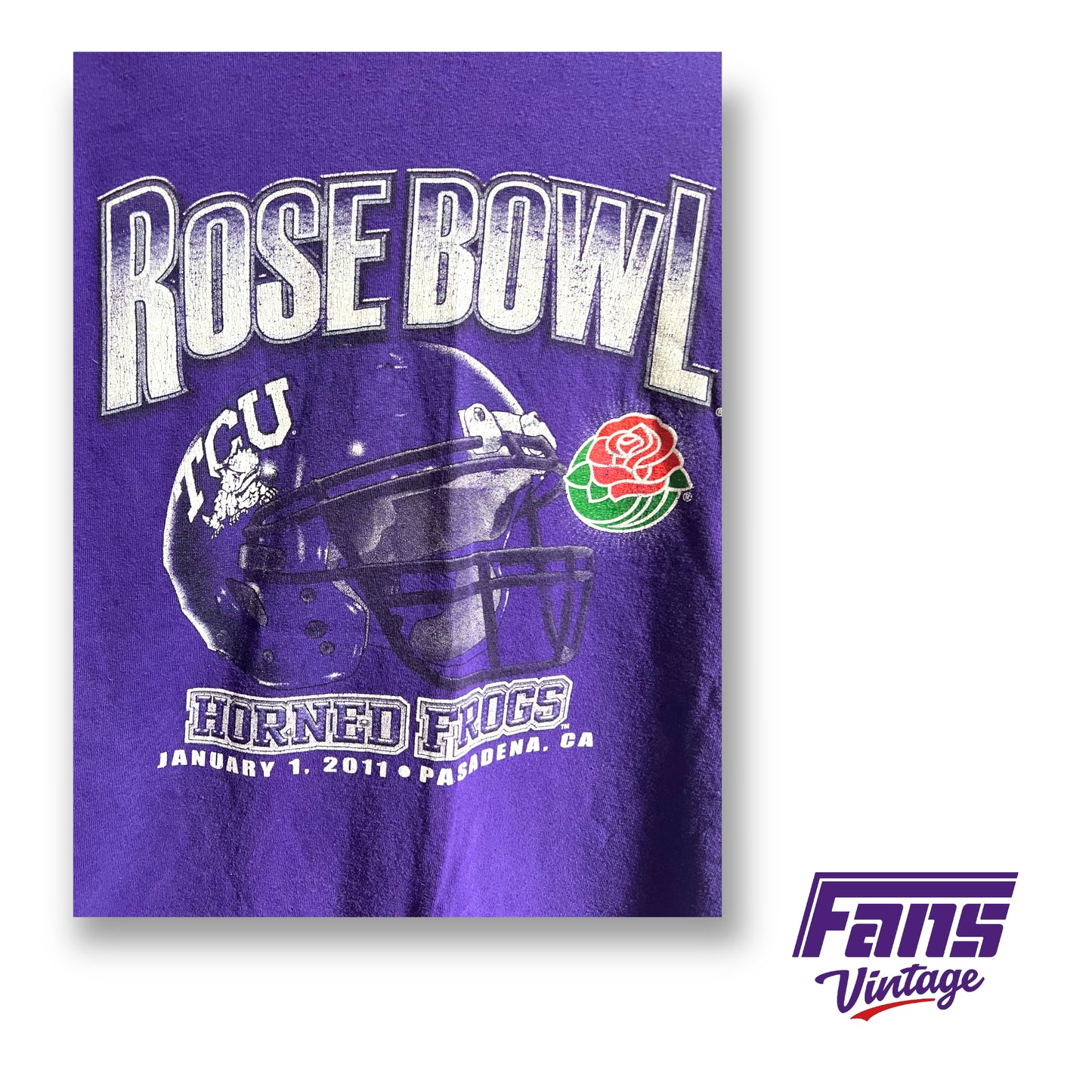 2011 TCU Football Rose Bowl tee - Rare Print