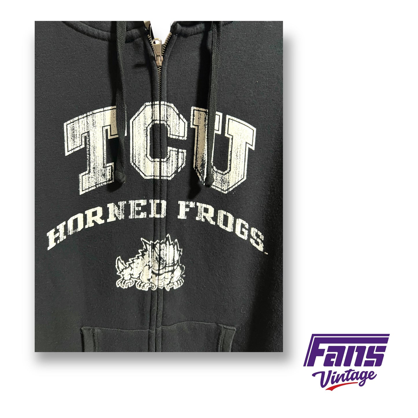 Champion TCU 'Throwback look' full-zip pullover - Super Soft