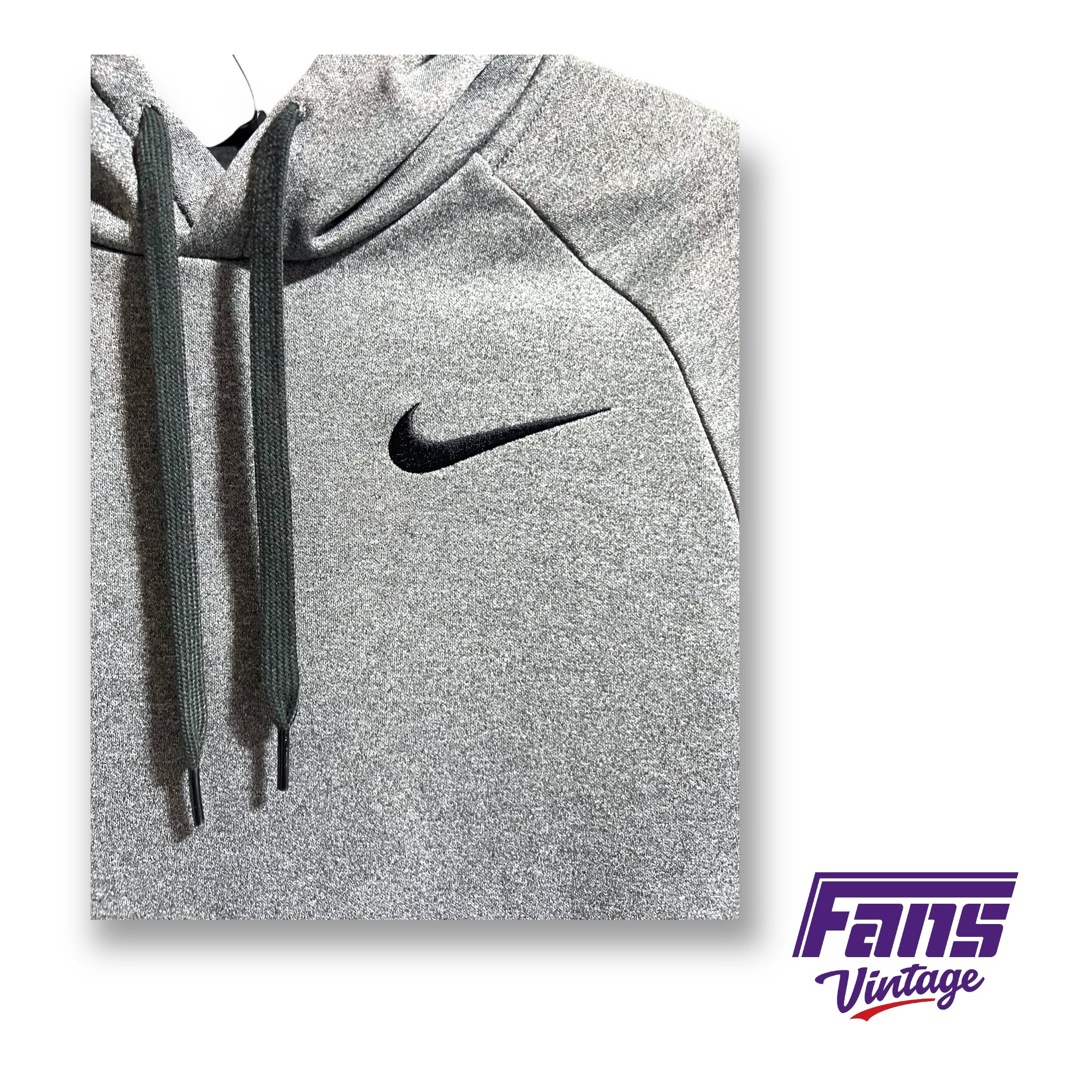 Nike TCU team issued workout dri fit short sleeve hoodie Fans