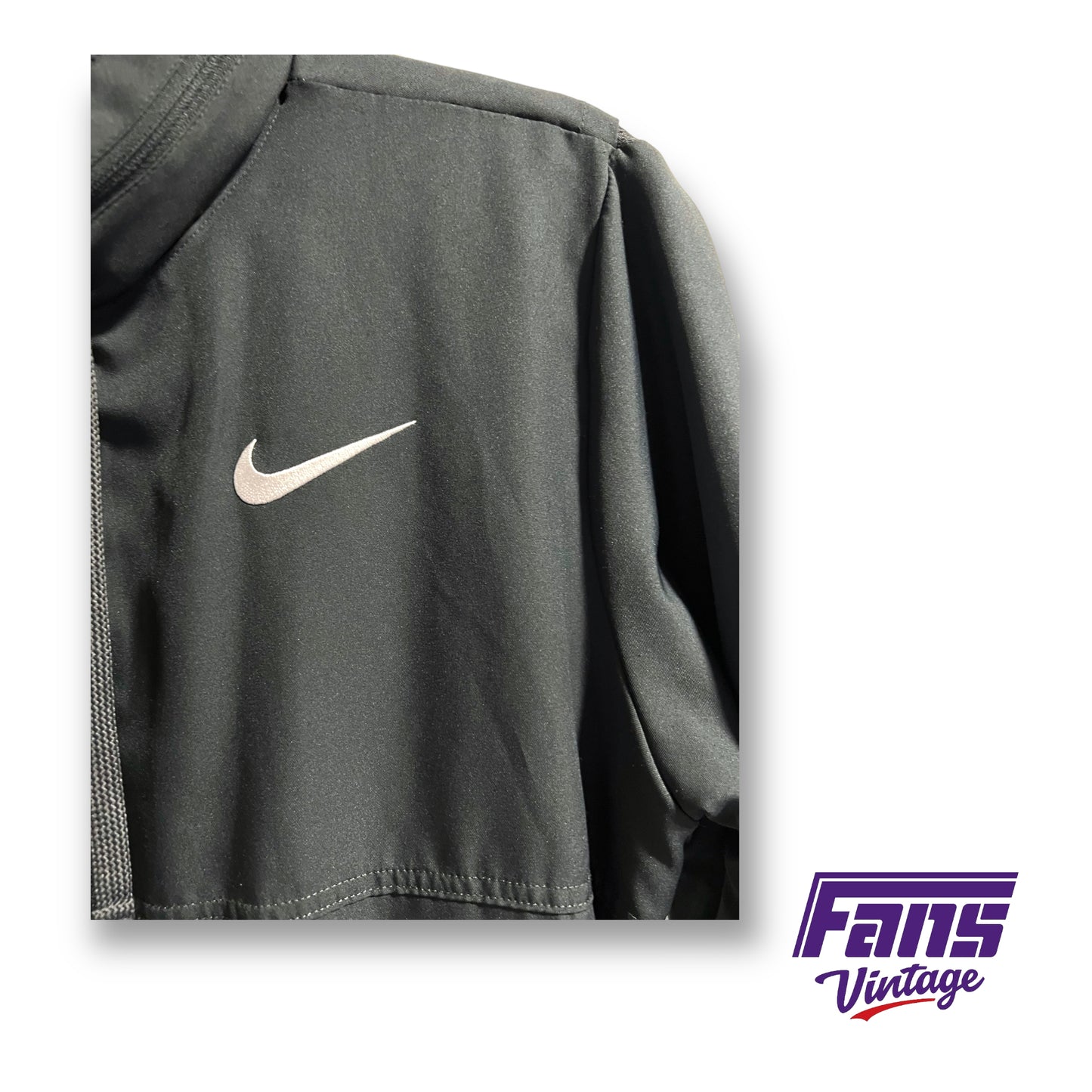Nike TCU Basketball team issued full-zip jacket with flex hoodie