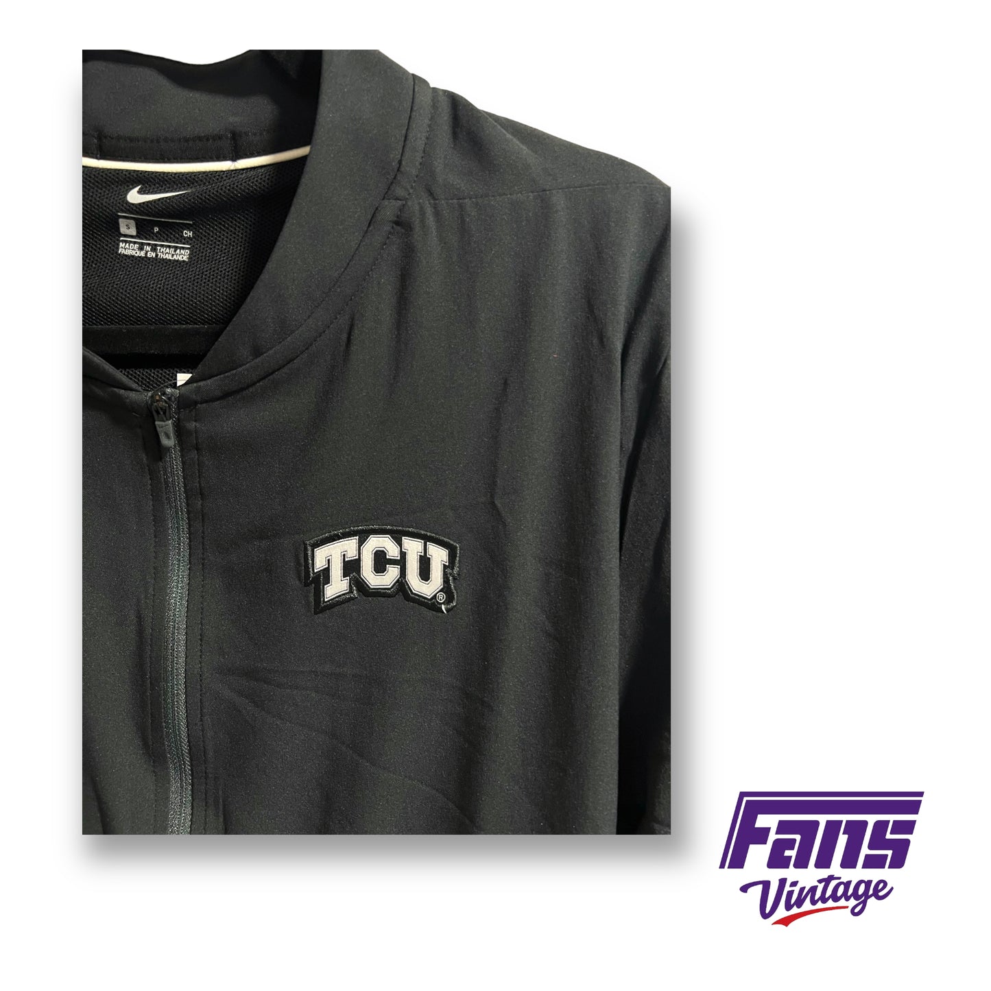 Nike TCU team issued vented full zip jacket