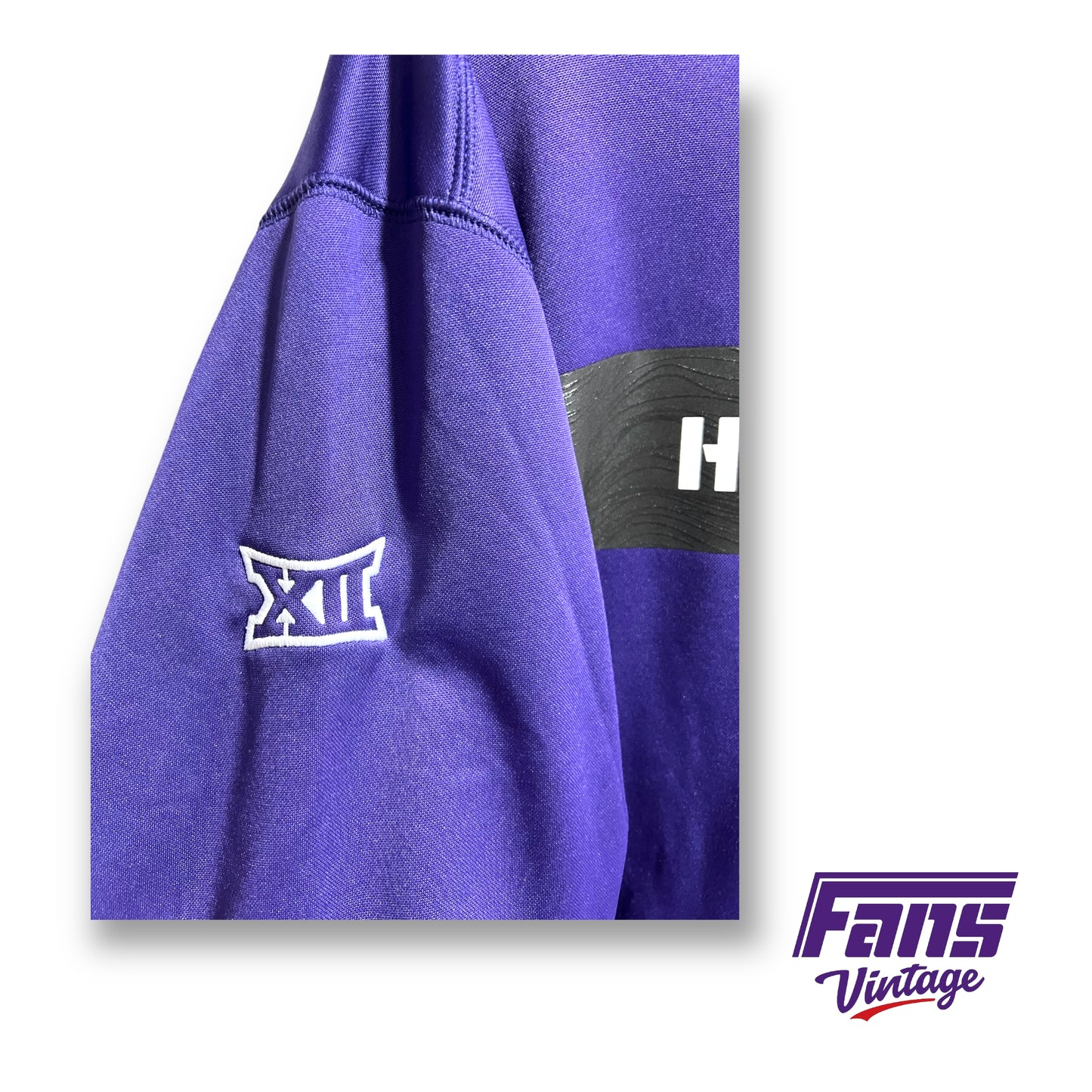 Nike TCU team issued therma-fit hoodie - awesome rubberized logo!