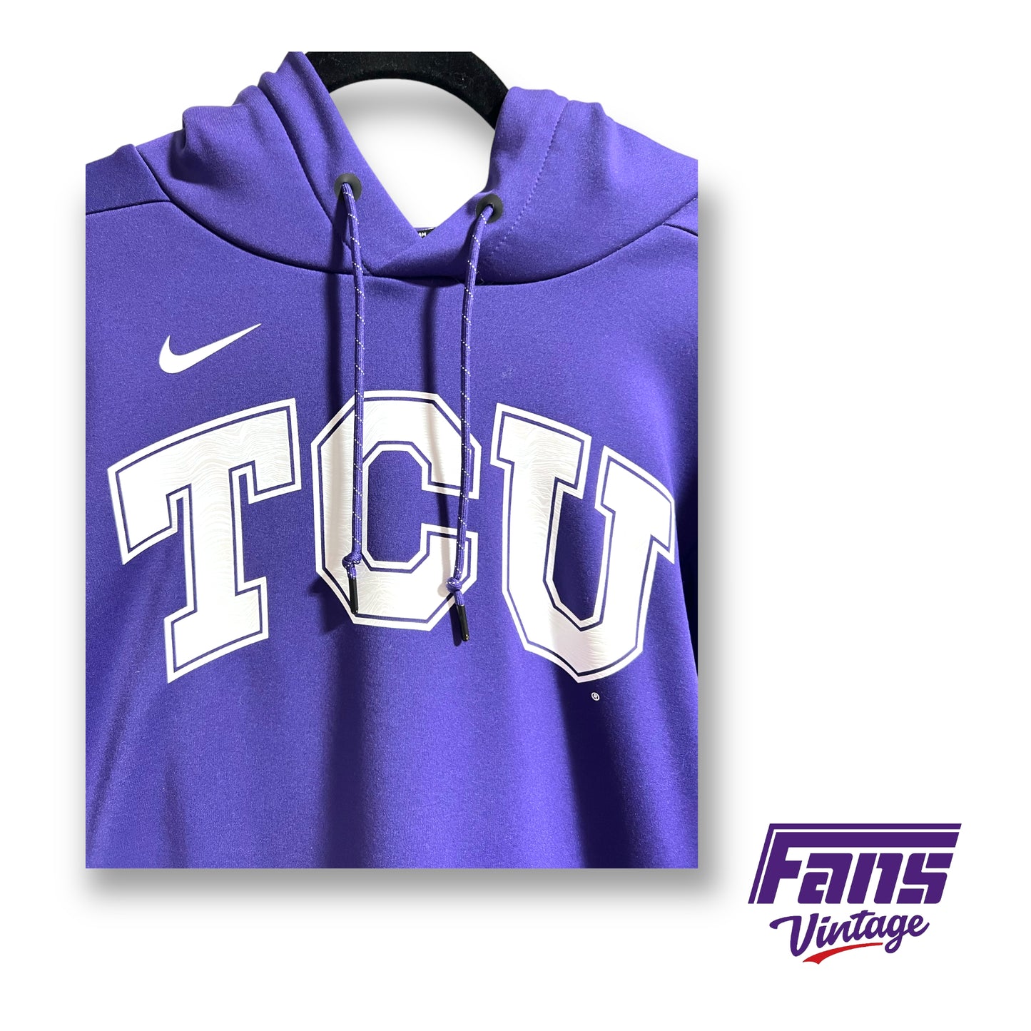 Nike TCU coach issued dri-fit hoodie - Reflective Logo!