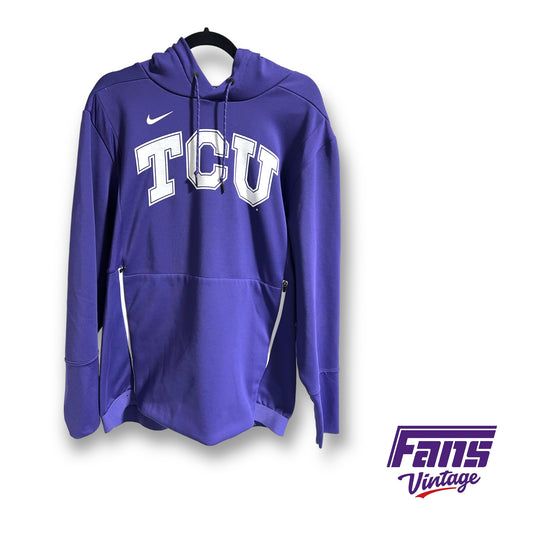 Nike TCU coach issued dri-fit hoodie - Reflective Logo!