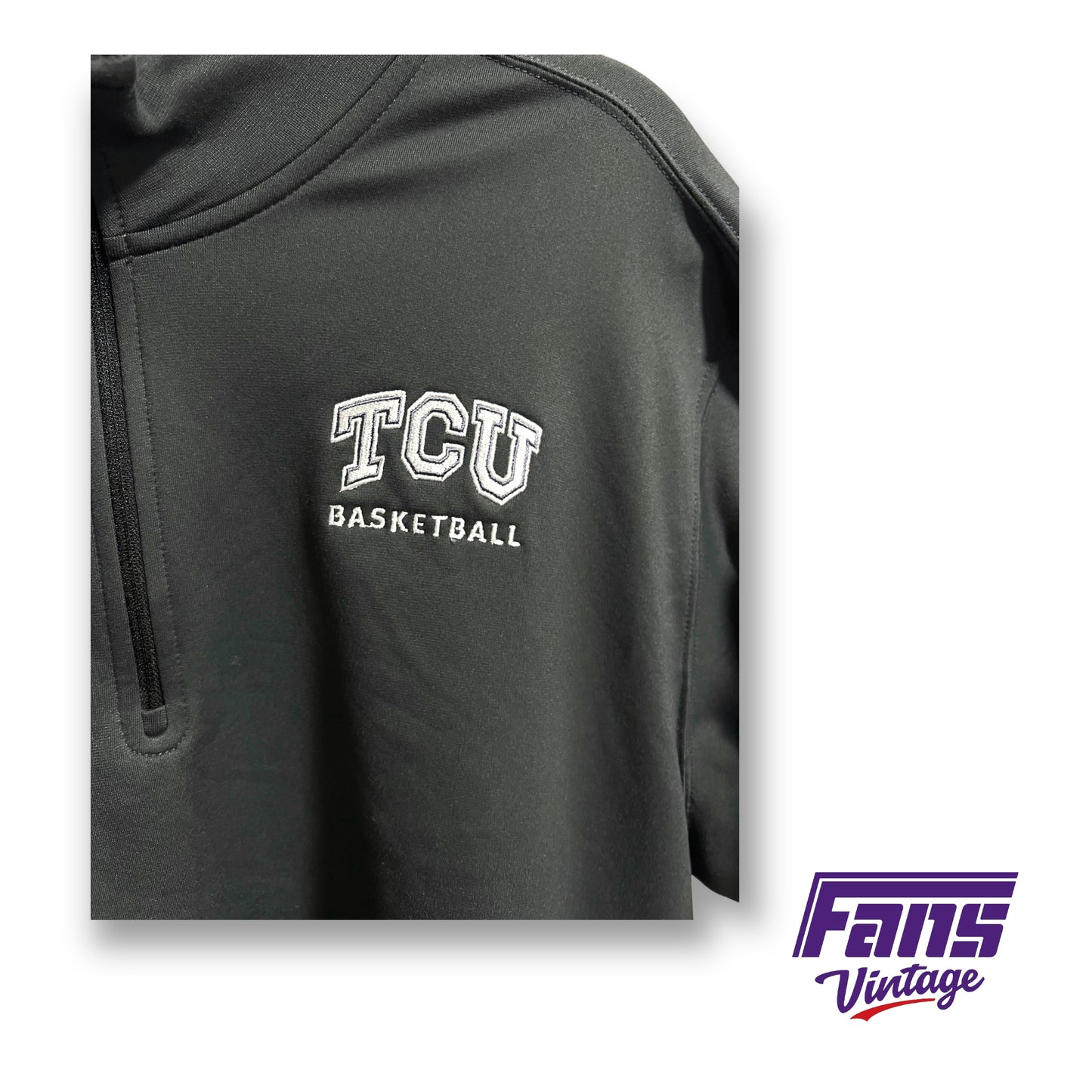 Nike TCU Basketball team issued half-zip pullover