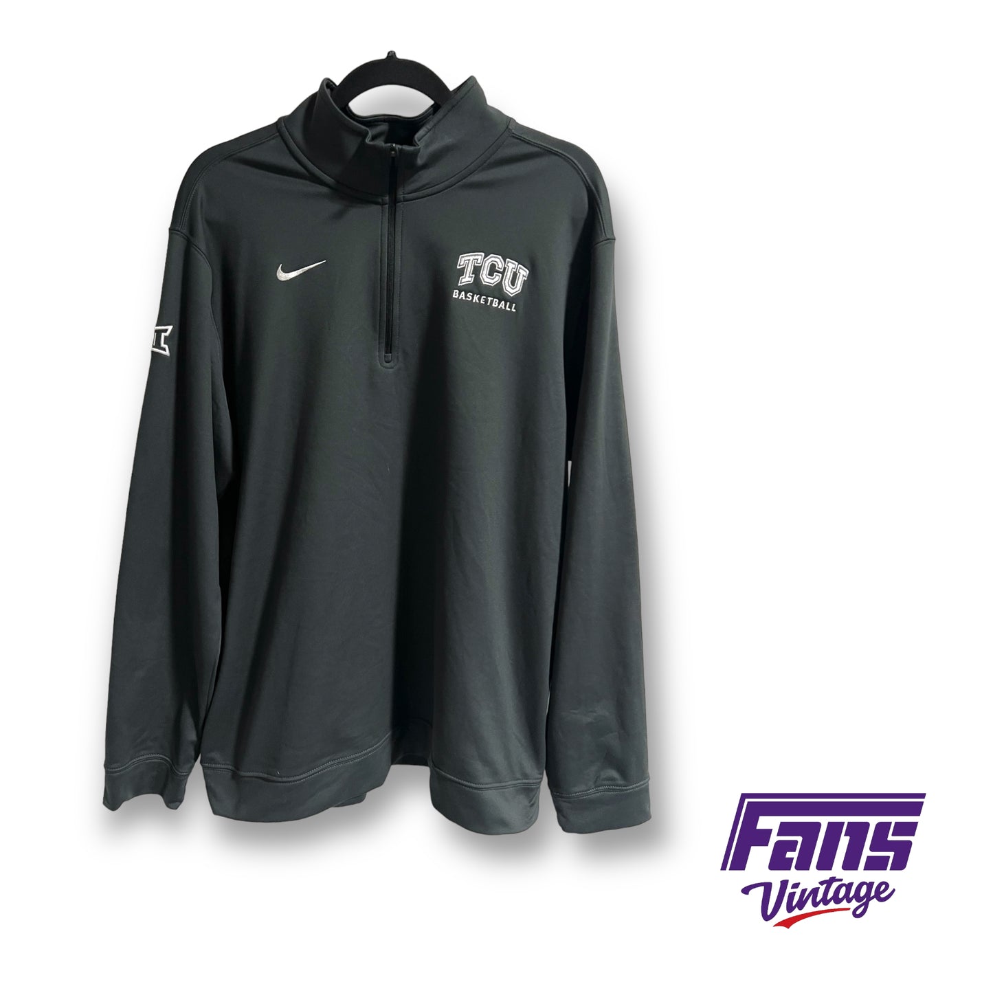 Nike TCU Basketball team issued half-zip pullover