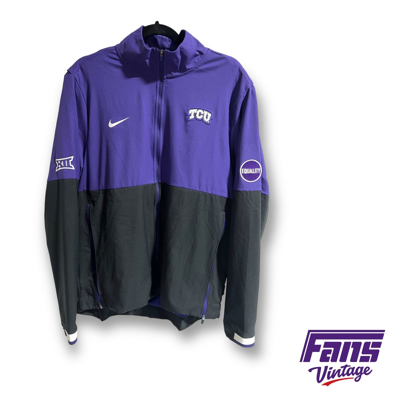 Nike TCU Basektball team issued sideline jacket - EQUALITY Patch 2020