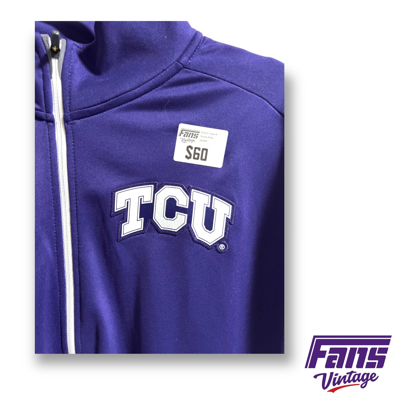 Nike TCU team issued dri-fit full-zip jacket