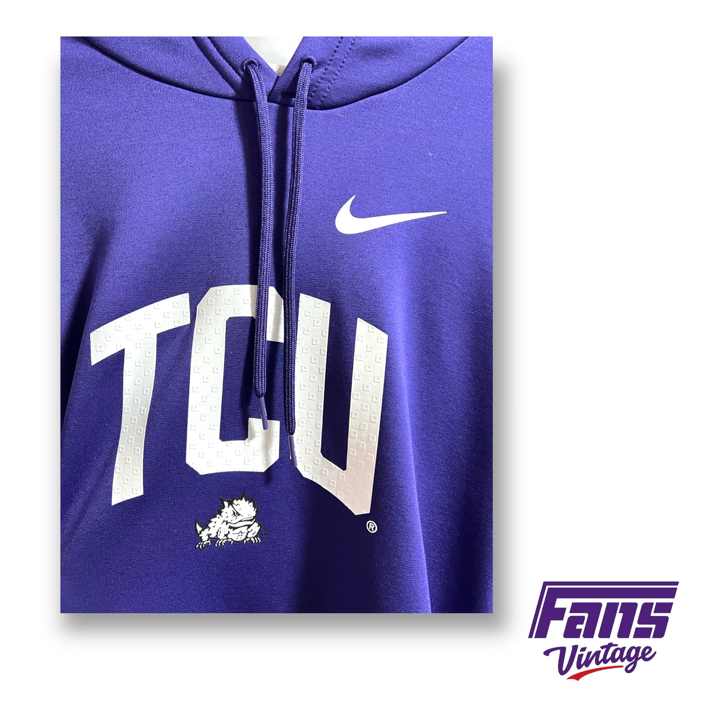 Nike TCU Football 2022 team issued Coach's Sideline hoodie - Rare!