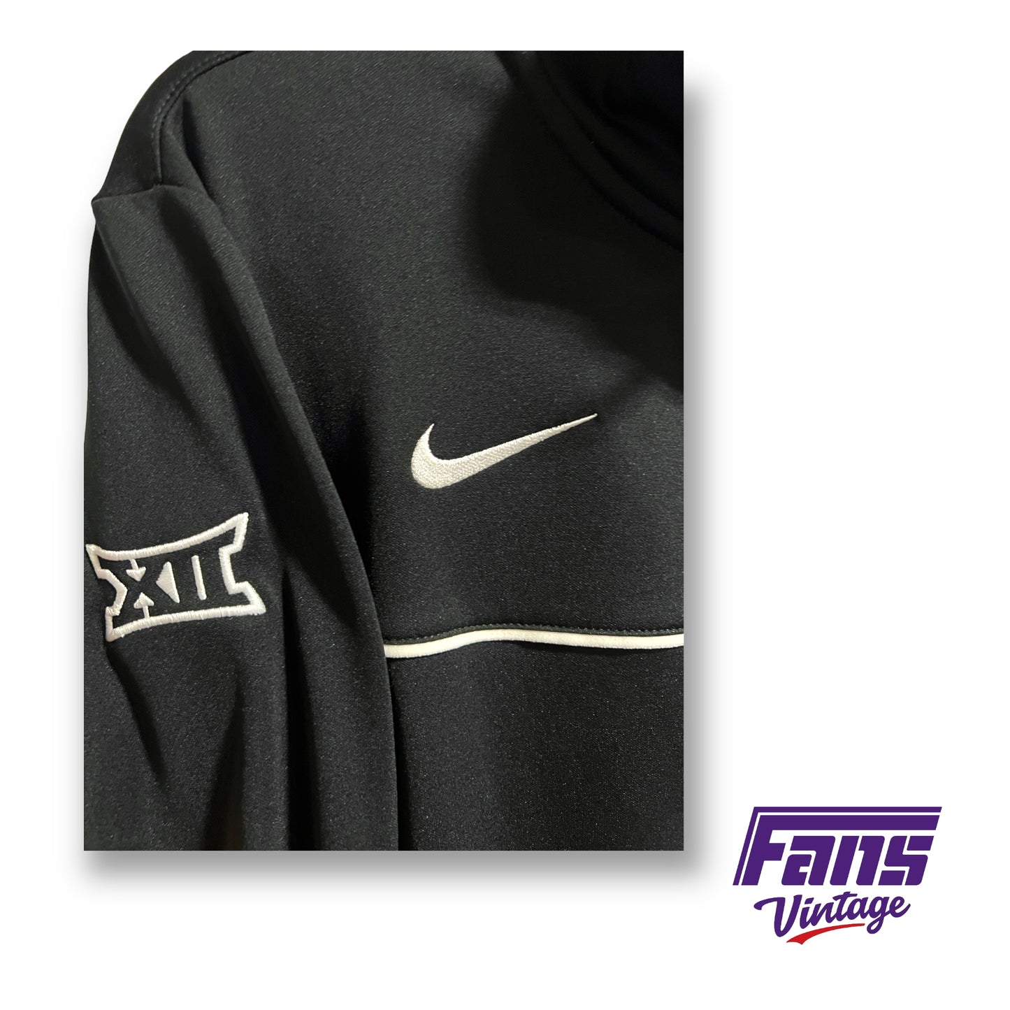 Nike TCU team issued full-zip dri-fit pullover