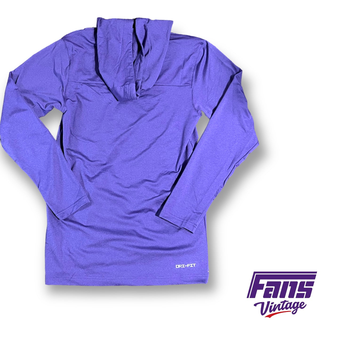 Special Edition Nike TCU team issued long sleeve hooded pullover