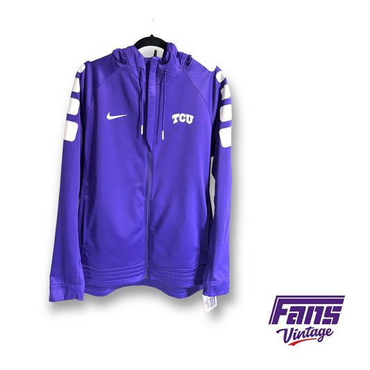 Nike TCU team issued hooded therma-fit jacket