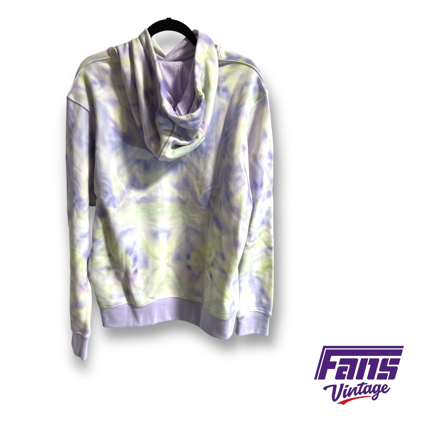 Groovy 60s throwback lavender tie-dye Nike hoodie