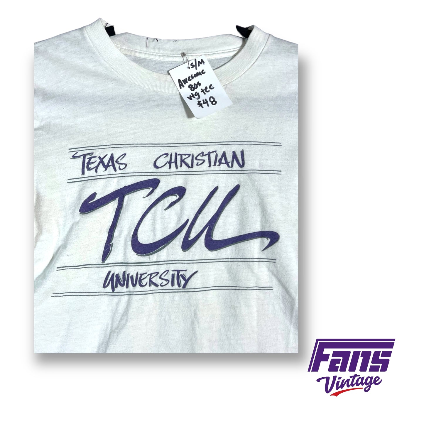 80's vintage TCU tee - Awesome