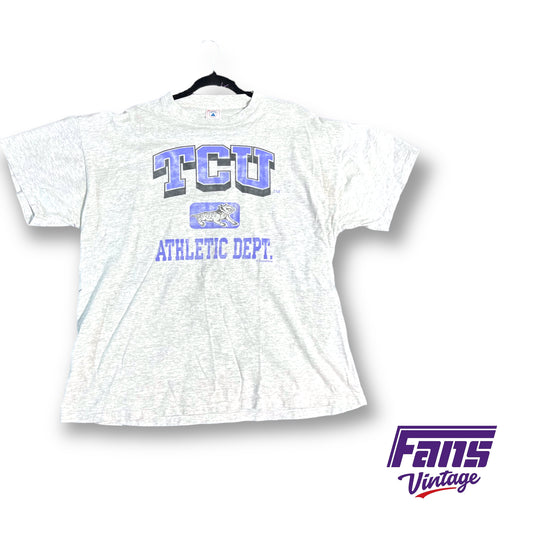 80s Vintage TCU Athletic Dept Tee !