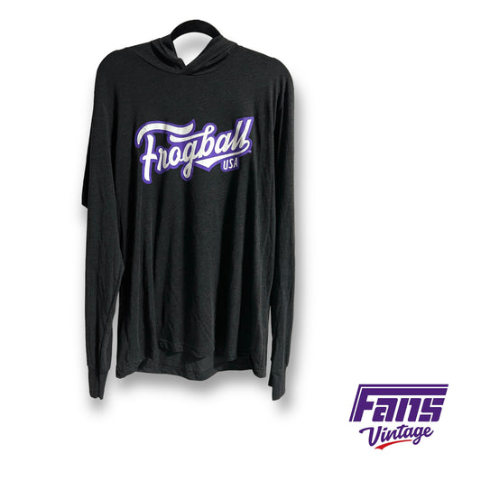 TCU Baseball 'Frogball USA" Special Release hooded long sleeve tee