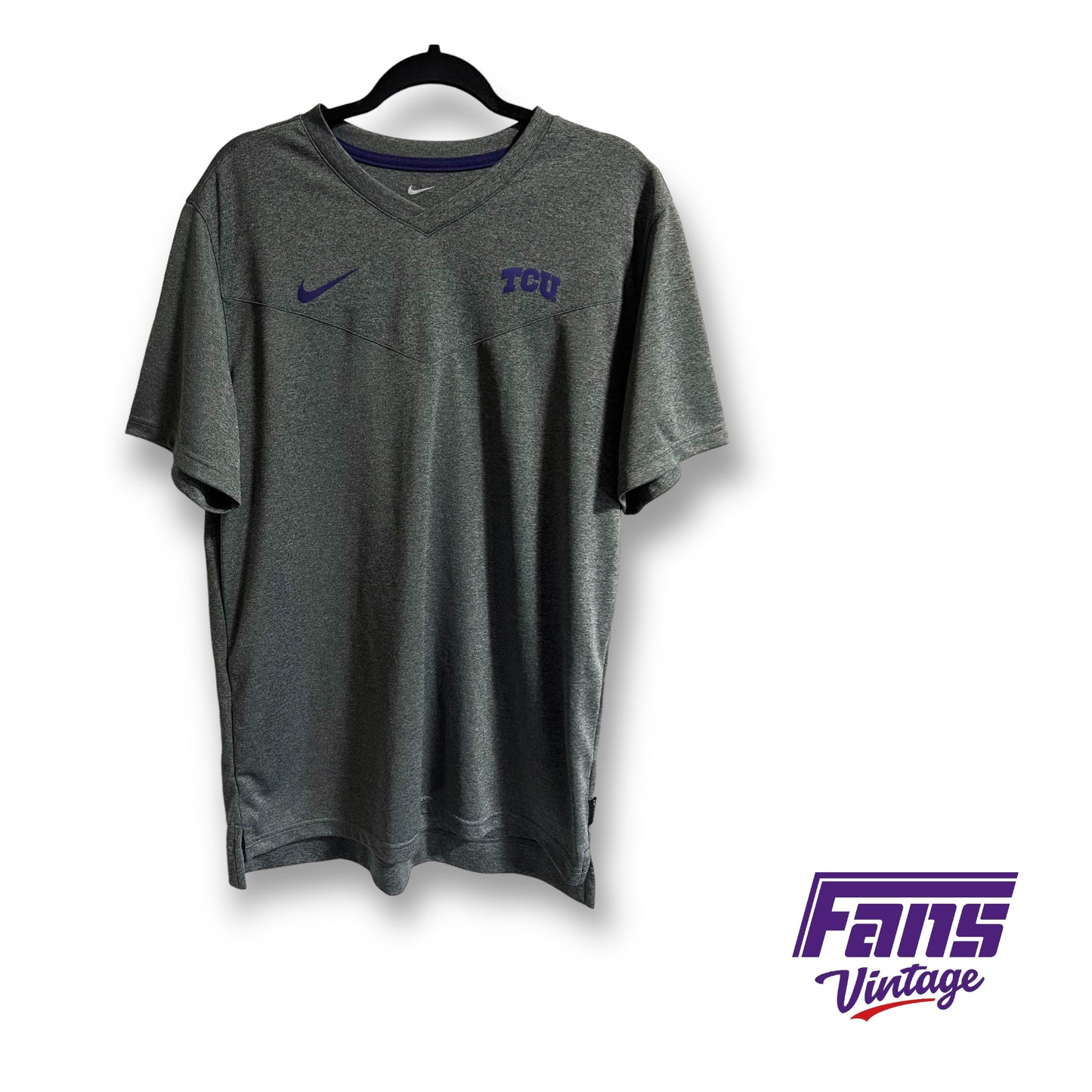 TCU Team Issued Premium Nike V-Neck Training Shirt