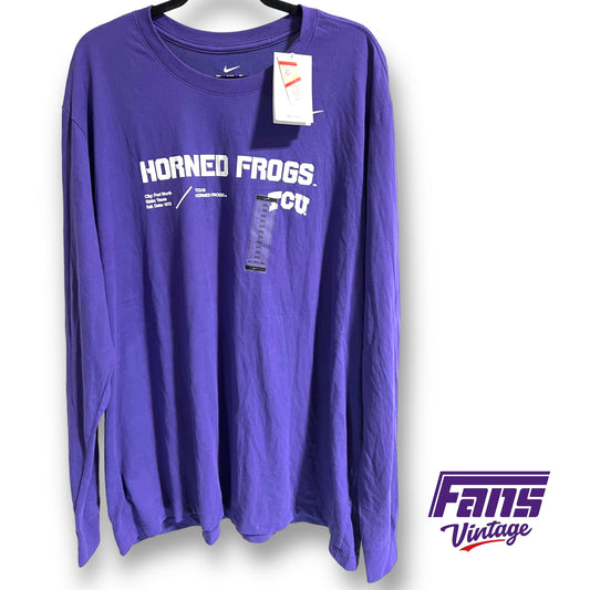 Nike TCU team issued dri-fit long sleeve shirt - New with tags