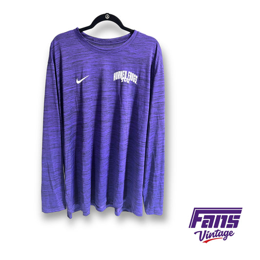 Premium Nike TCU team issued long sleeve dri-fit shirt