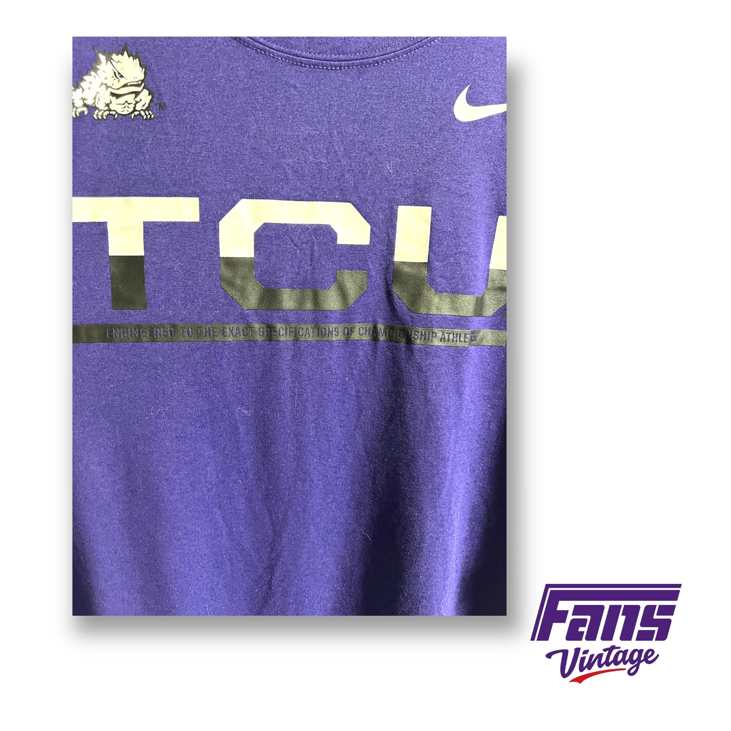 Nike TCU 'Engineered for Champions' team issued tee