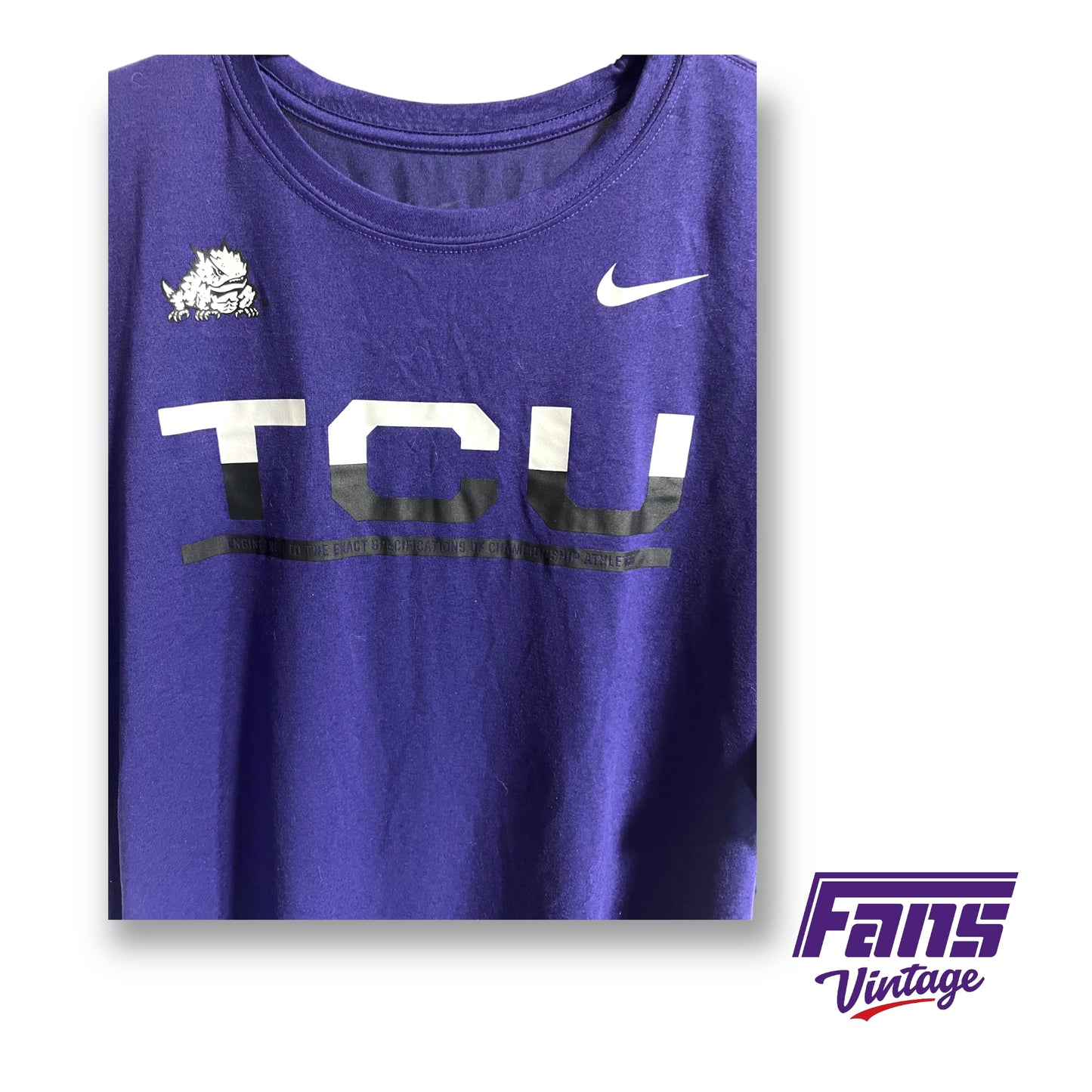 Nike TCU 'Engineered for Champions' team issued tee