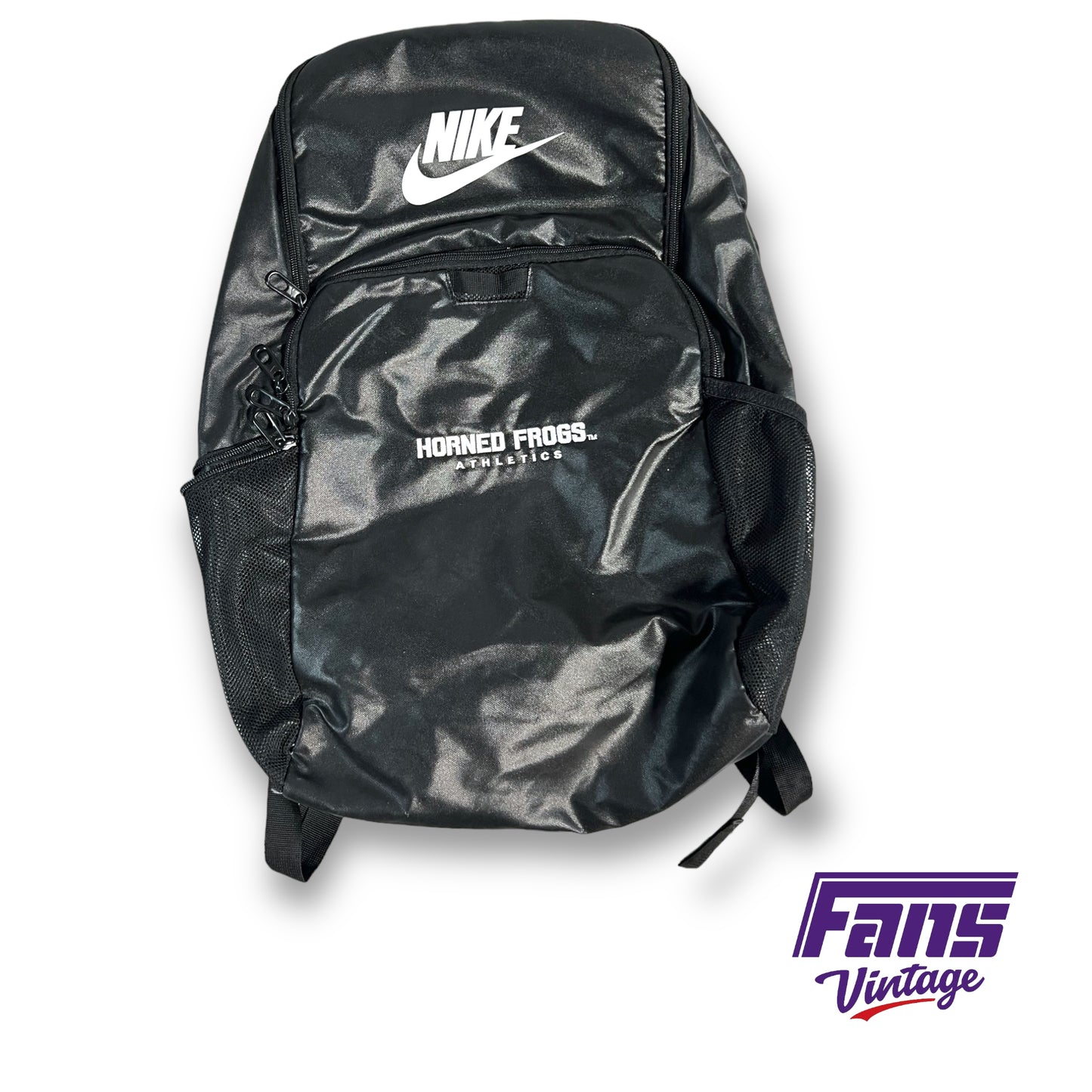 Nike TCU team issued faux leather backpack