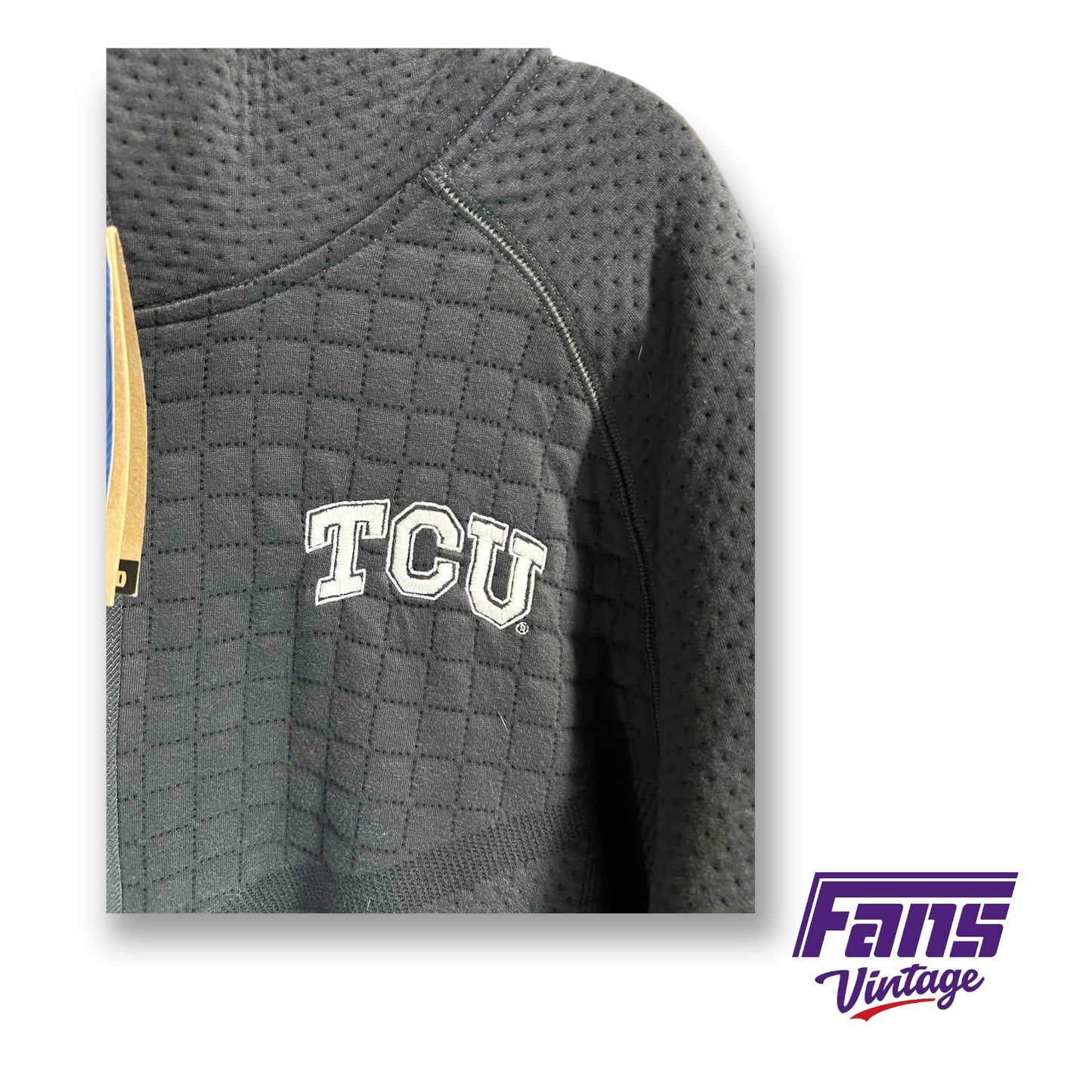 TCU Horned Frogs Player-Issue Nike 2022 College Football Playoff Media Night Tech Fleece Full-Zip Hoodie