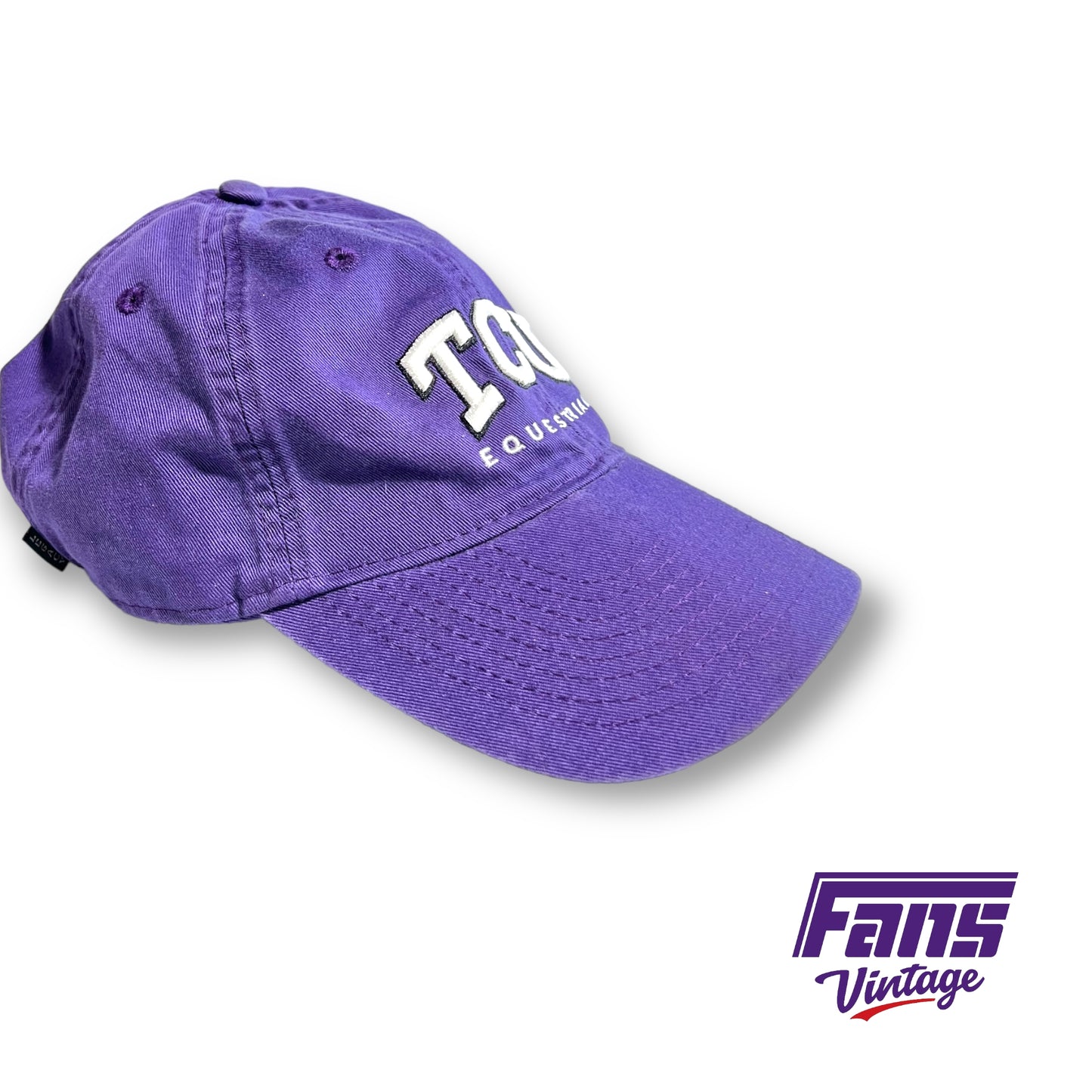 TCU Equestrian strap back hat