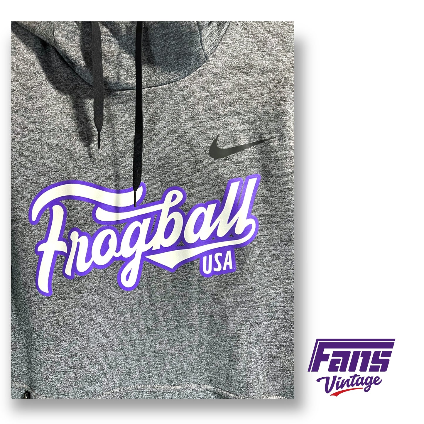 Nike TCU Baseball 'Frogball' team issued hoodie