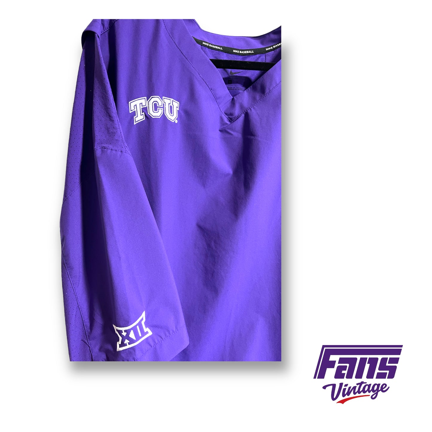 Nike TCU Baseball 3/4 sleeve pullover - dugout jacket