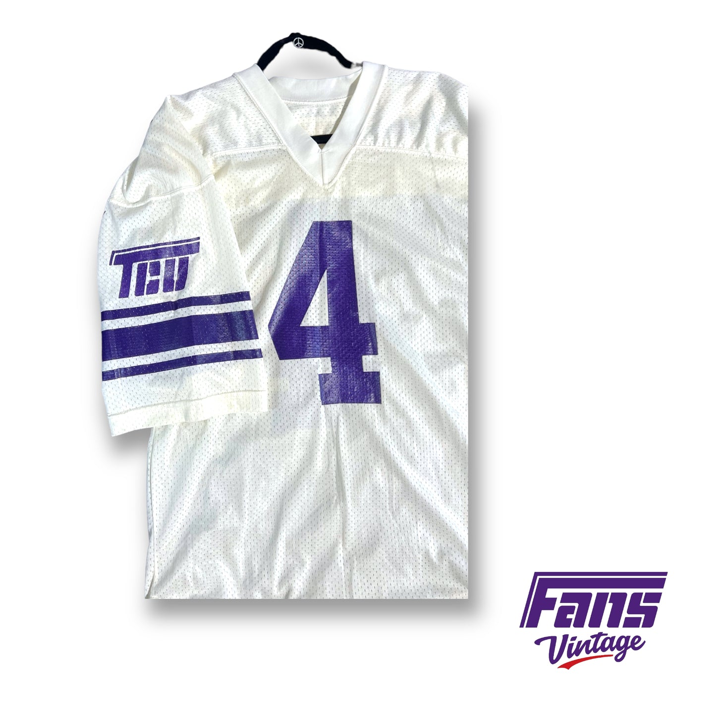 Vintage TCU Flying T GAME WORN football jersey