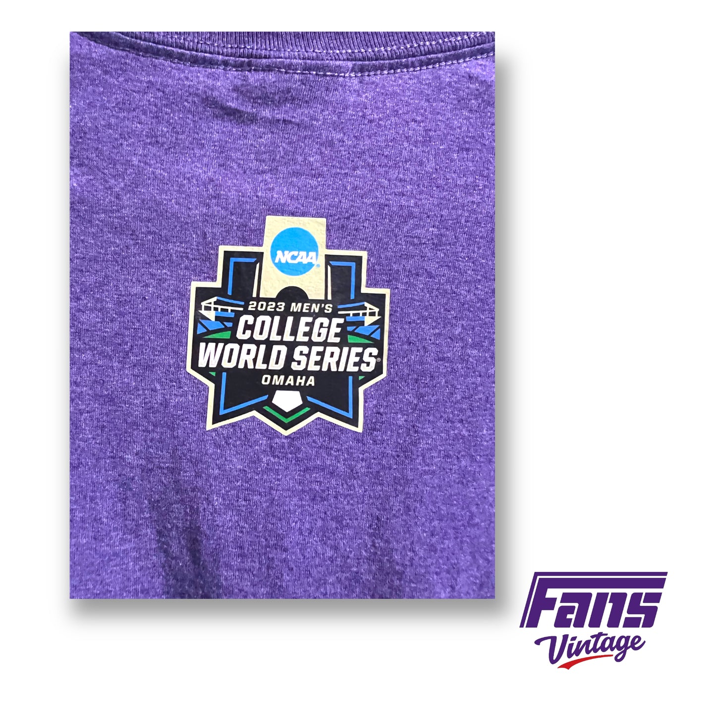 2023 TCU Baseball CWS t-shirt