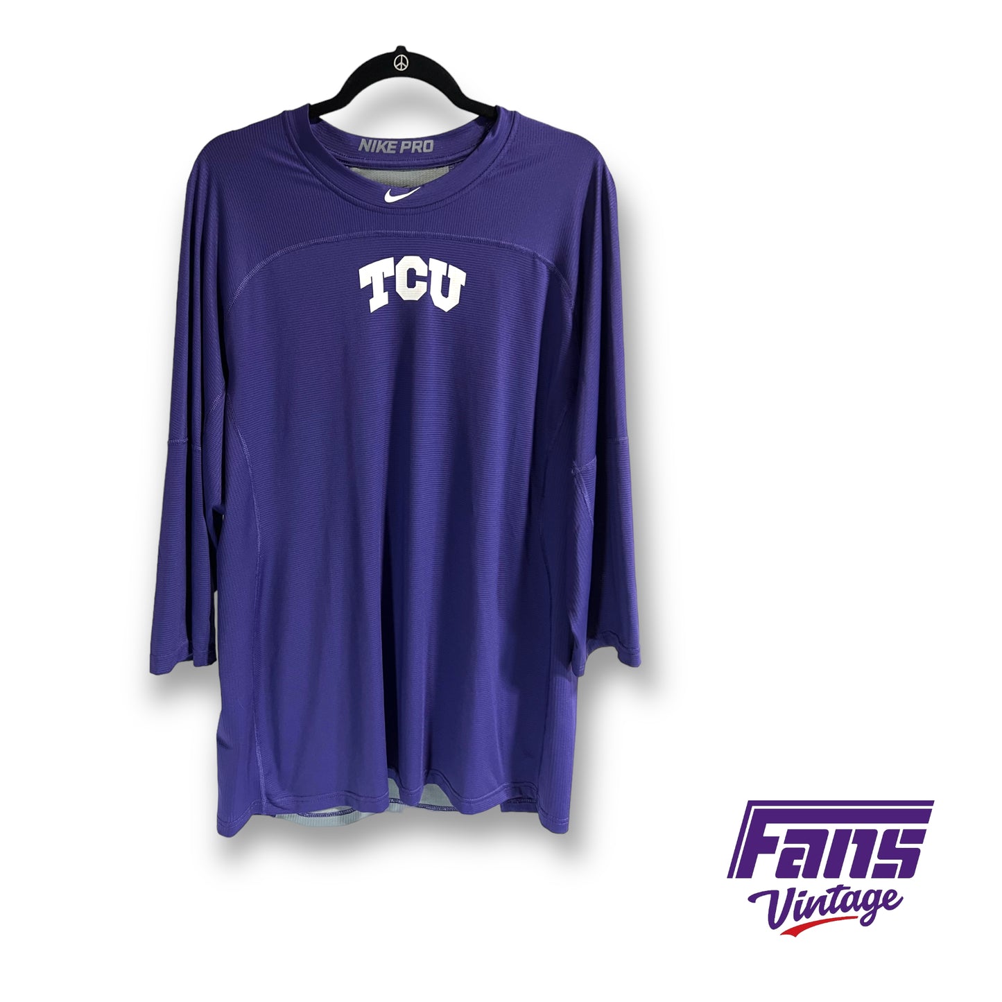 Nike Pro TCU Baseball 3/4 sleeve dri-fit shirt
