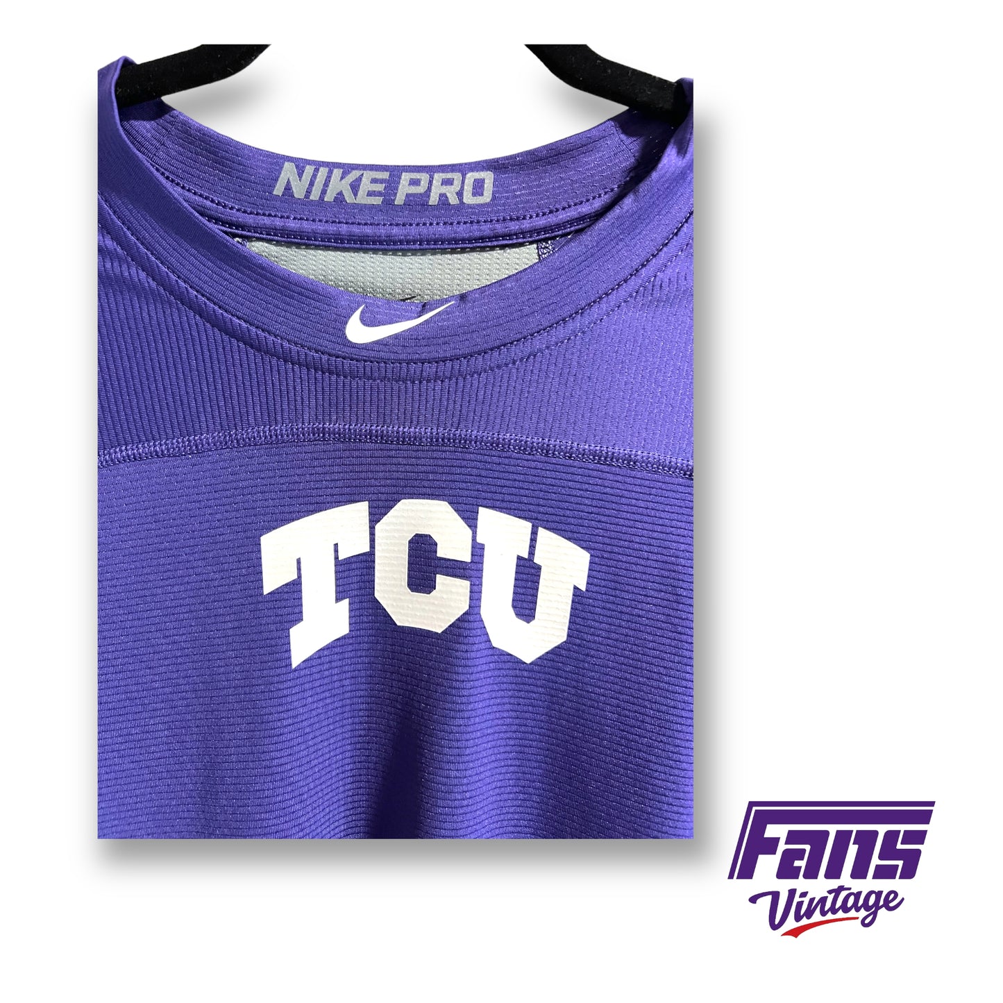 Nike Pro TCU Baseball 3/4 sleeve dri-fit shirt