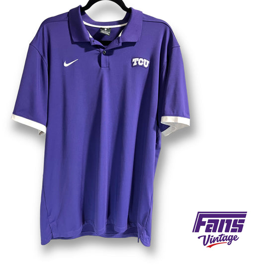 Nike TCU team issued dri-fit polo