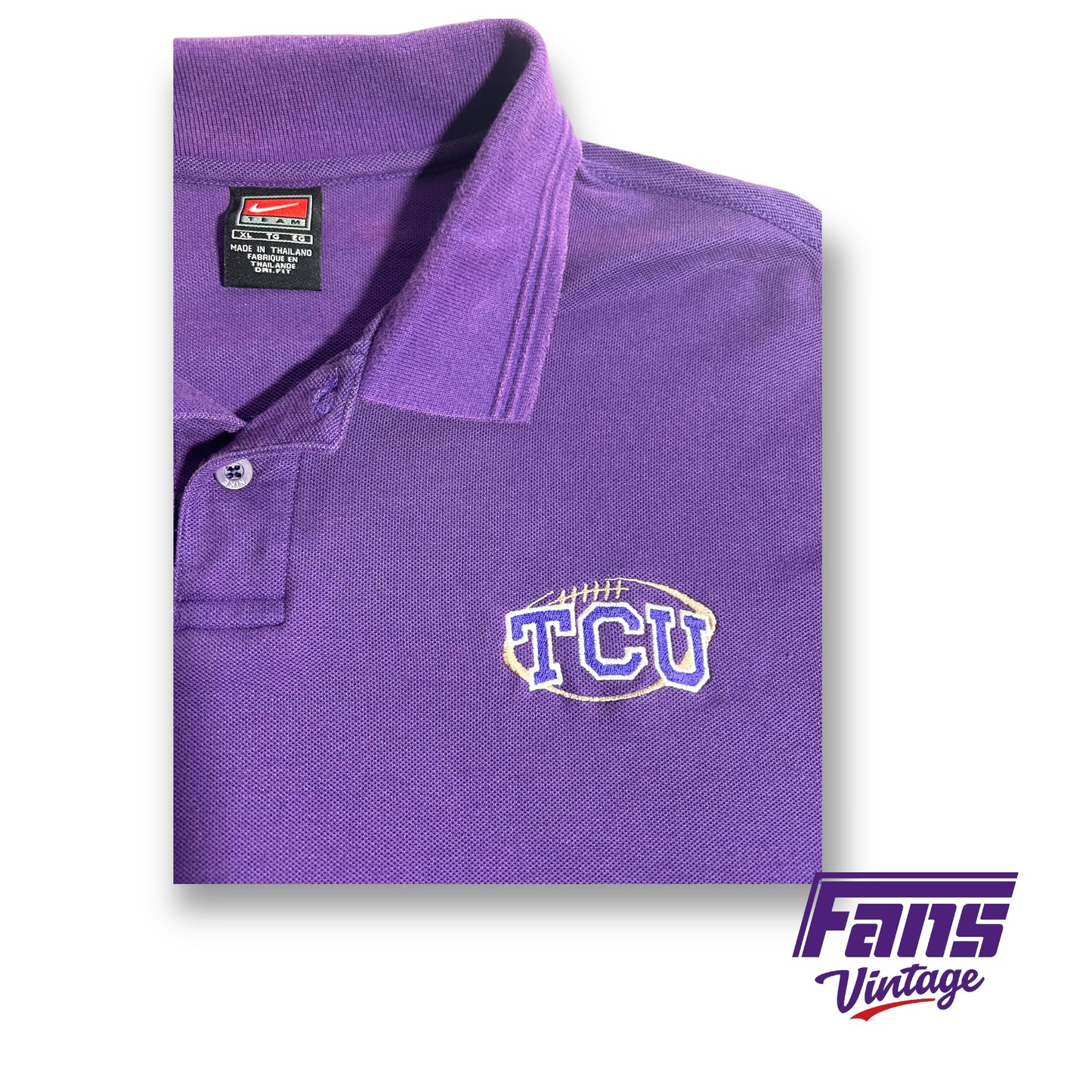 Y2K vintage Nike TCU polo