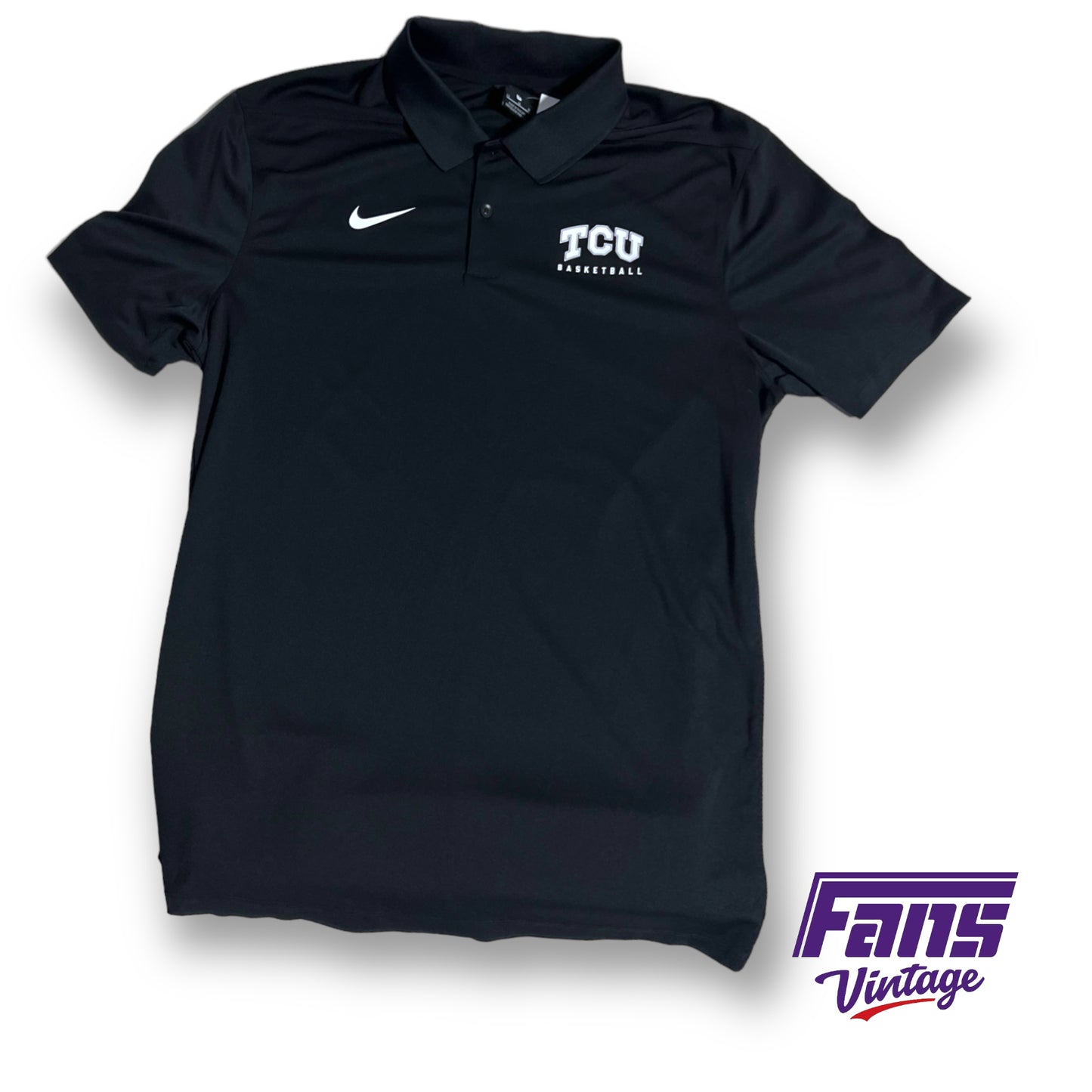 Nike TCU Football dri-fit polo